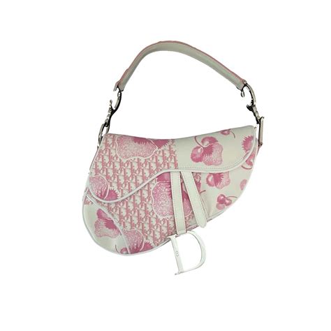 Dior × Vintage Christian Dior Cherry Blossom Saddle Bag 